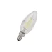 Лампа светодиодная свеча на ветру 5W/827 (=60W) E14 5Y LED Star FIL прозрачная - OSRAM