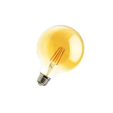 Лампа светодиодная шар Vintage 1906 LED CL GLOBE125  MIRROR BLACK   FIL  55  7W/827 E27 178x125мм - OSRAM