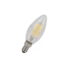 Лампа светодиодная свеча 4W/827 (=40W) E14 5Y LED STAR FIL прозрачная - OSRAM