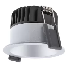 Светильник светодиодный SPOT DK FIX P  8W/930  DIM (Отсечка) 36° IP44 680Lm d81(68)x54  DIP-перекл серый LEDVANCE