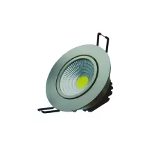 Светильник светодиодный встраиваемый поворотный FL-LED Consta B 7W Nikel 4200K мат. хром 7Вт 560Лм (S416) D=85мм d=68мм h=45мм FOTON