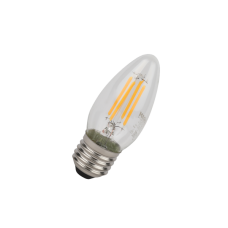 4W/827 (40W) E27 5Y LED STAR FIL прозрачная - LED лампа свеча OSRAM