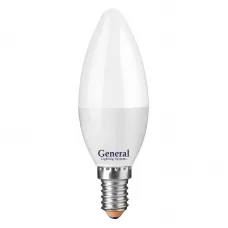 Лампа светодиодная  GENERAL Стандарт GLDEN-CF-10-230-E14-2700, E-14, 2700 К GENERAL