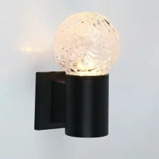 Фасадный светильник General GWL-G9-5-ROUND-IP65 Черный Квазар