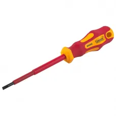 Отвертка шлицевая диэлектрическая SL4x100, G-Pro, 1000V, General