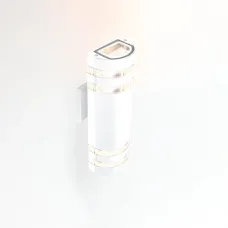 Фасадный светильник General GWL-2MR16-GU10-R-IP65 Белый с двойным боковым рассеивателем Потис
