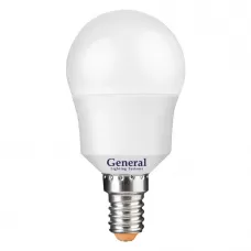 Лампа светодиодная стандарт GLDEN-G45F-7-230-E14-4500, Е-14, 4500 К  GENERAL