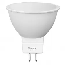 Лампа светодиодная стандарт GLDEN-MR16-10-230-GU5.3-6500, GU-5.3, 6500 К GENERAL