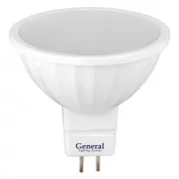 Лампа светодиодная стандарт GLDEN-MR16-10-GU5.3-12-3000, GU-5.3, 3000 К GENERAL