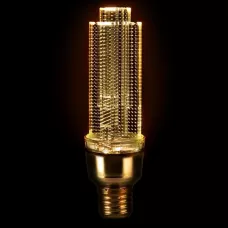Лампа светодиодная филамент GLDEN-CRYSTAL-5-230-E27-6500, E-27, 6500 К, золотая GENERAL