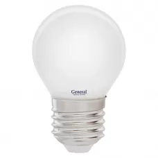 Лампа светодиодная филамент GLDEN-G45S-M-7-230-E27-4500, E-27, 4500 К GENERAL