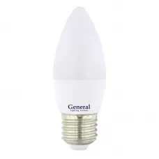Лампа светодиодная  GENERAL Стандарт GLDEN-CF-7-230-E27-6500, E-27, 6500 К GENERAL