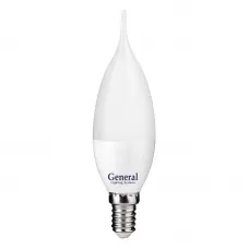 Лампа светодиодная стандарт GLDEN-CFW-7-230-E14-4500, E-14, 4500 К GENERAL