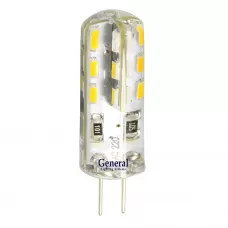 Лампа светодиодная капсульная GLDEN-G4-3-S-220-6500, G-4, 6500 К  GENERAL