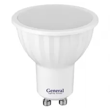 Лампа светодиодная стандарт GLDEN-MR16-7-230-GU10-3000, GU-10, 3000 К GENERAL