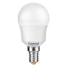 Лампа светодиодная стандарт GLDEN-G45F-15-230-E14-2700, Е-14, 2700 К  GENERAL