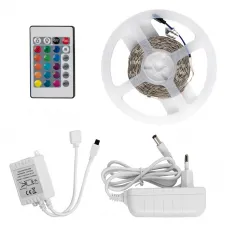 Комплект GLS-5050-30-7.2-12-IP20-PRO-RGB-5-KIT 5м лента + RGB контроллер + ИПН 12В  GENERAL 