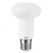 Лампа светодиодная стандарт GLDEN-R63-8-230-E27-2700, E-27, 2700 К GENERAL