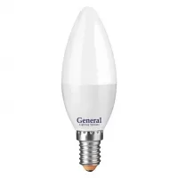 Лампа светодиодная  GENERAL Стандарт GLDEN-CF-15-230-E14-2700, E-14, 2700 К GENERAL