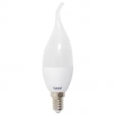Лампа светодиодная стандарт GLDEN-CFW-8-230-E14-4500, E-14, 4500 К GENERAL