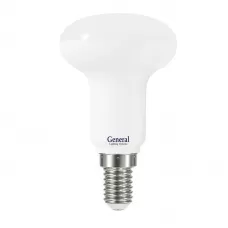 Лампа светодиодная стандарт GLDEN-R50-7-230-E14-6500, E-14, 6500 К GENERAL
