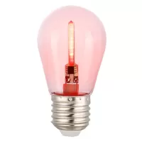 Лампа GLDEN-G45FB-5-230-E27 RED