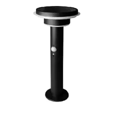 ENDURA  LED STYLE SOLAR+SENSOR 2CIRCLE/6W/3000K/400Lm/Black 400mm IP44 - сад-парк. светильник LEDV