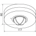 Датчик движения 1200W 6m 120°(гориз.)360°(верт.) белый, SEN4/LX28A