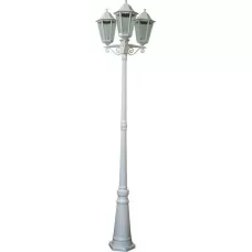 Светильник садово-парковый Feron 6215/PL6215 столб 3*100W E27 230V, белый