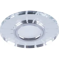 Светильник встраиваемый с LED подсветкой Feron CD982 потолочный MR16 G5.3 прозрачный, хром