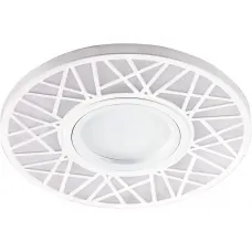 Светильник встраиваемый с LED подсветкой Feron CD991 потолочный MR16 G5.3 белый