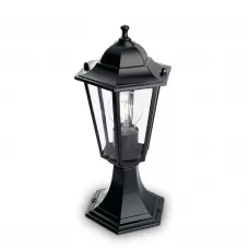 Светильник садово-парковый Feron 6104/PL6104 шестигранный на постамент 60W E27 230V, черный