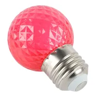 Лампа светодиодная Feron LB-385 Шарик красный прозрачный E27 1W 230V