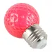 Лампа светодиодная Feron LB-385 Шарик красный прозрачный E27 1W 230V Лампа светодиодная Feron LB-385 Шарик красный прозрачный E27 1W 230V