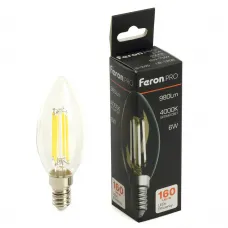 Лампа светодиодная Feron.PRO LB-1206 Свеча E14 6W 175-265V 2700K