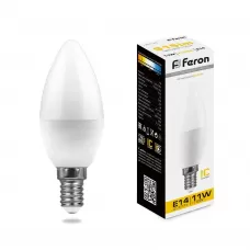 Лампа светодиодная Feron LB-770 Свеча E14 11W 2700K