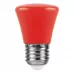 Лампа светодиодная Feron LB-372 Колокольчик E27 1W красный