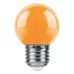 Лампа светодиодная Feron LB-37 Шарик E27 1W оранжевый