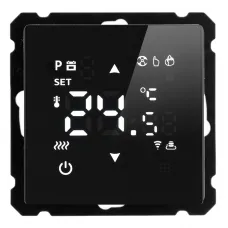 Терморегулятор Wi-Fi (механизм), STEKKER, 250В, 3500Вт, серия Катрин, GLS00-7119-05, черный