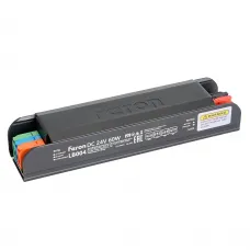 Трансформатор электронный для светодиодной ленты с плавным пуском и диммированием 60W 24V IP20, клипсы, LB004