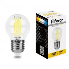 Лампа светодиодная Feron LB-509 Шарик E27 9W 2700K