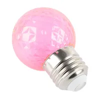 Лампа светодиодная Feron LB-385 Шарик розовый прозрачный E27 1W 230V
