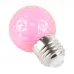 Лампа светодиодная Feron LB-385 Шарик розовый прозрачный E27 1W 230V Лампа светодиодная Feron LB-385 Шарик розовый прозрачный E27 1W 230V