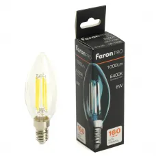 Лампа светодиодная Feron.PRO LB-1206 Свеча E14 6W 175-265V 6400K