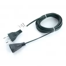Сетевой шнур для гирлянд 5м, 2*0,5мм2, IP20, зеленый, DM305