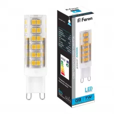 Лампа светодиодная Feron LB-433 G9 7W 6400K