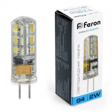 Лампа светодиодная Feron LB-420 12V G4 2W 6400K