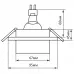 Светильник встраиваемый Feron DL3001 потолочный MR16 G5.3 прозрачный