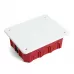 Коробка монтажная для полых стен, с пластиковыми зажимами, с крышкой, 120*92*45мм STEKKER EBX30-02-1-20-120, красный