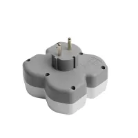 Разветвитель сетевой на 3 выхода с/з, STEKKER, 250В, 16А, USB A+Type C, 2,4А, PD, белый/серый ADP16-17-20
